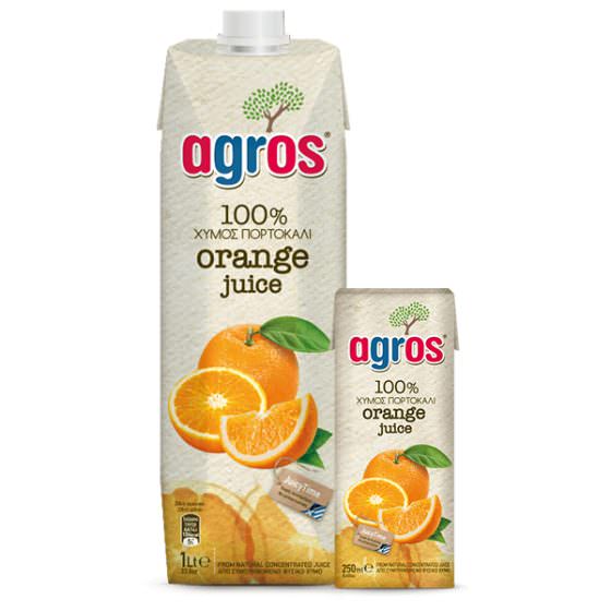 Agros 100% Orange Juice 1l