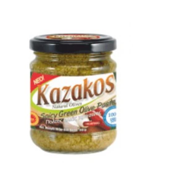 KAZAKOS GREEN OLIVES SPICY PASTE 180g