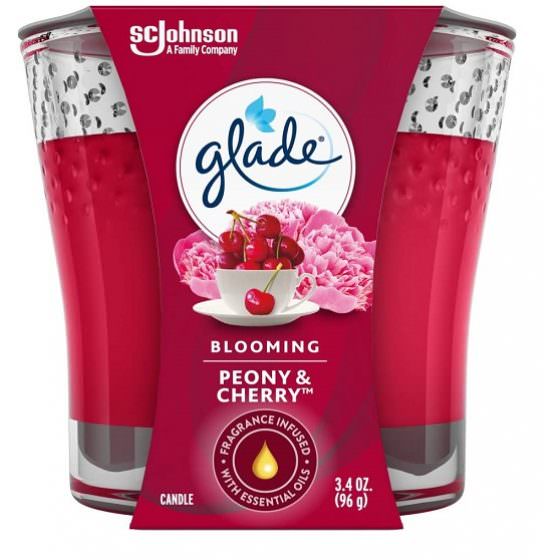 GLADE SCENTED CANDLE CHERRY & PEONY120g