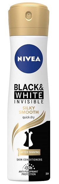 Nivea Deodorant Spray Black & White Invisible Silky Soft 150ml