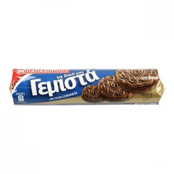 PAPADOPOULOU FILLED BISCUITS WITH CHOCOLATE CREAM 200g