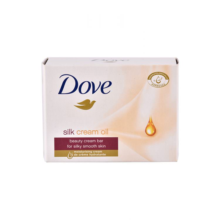 Dove Silk Cream Oil Soap Bar 100g