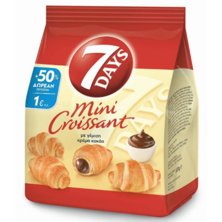 7days Mini Croissant With Cocoa Cream 107g